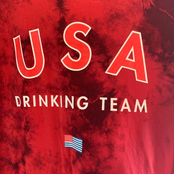 Port Tie Dye red shirt -Med - Picture 4 of 4